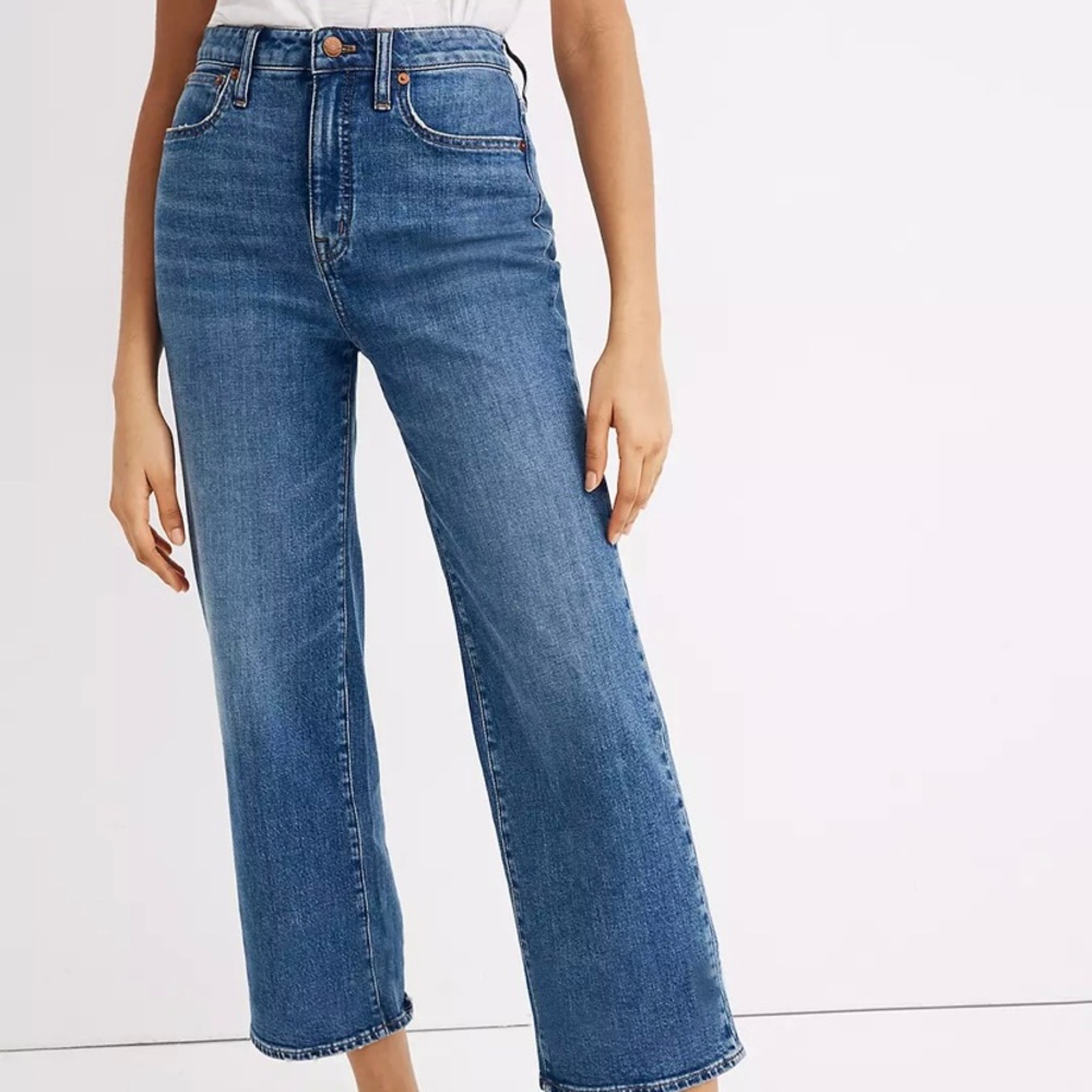 Madewell — Curvy Slim Wide Leg Jean— Size 29– Newington Wash